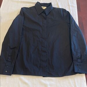 T0103102 Fendi Roma button down Blouse.  Buttons covered by design SZ 38 USA 6-8